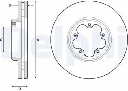 DELPHI Disc Frana Bg9150 Ford Tourneo Custom V362/Transit Custom V362/Transit V363