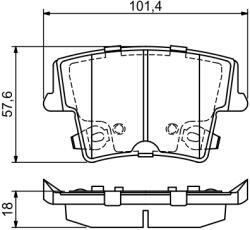 Bosch Set Placute Frana, Frana Disc 0986494678 Chrysler 300C Dodge Challenger (0986494678)