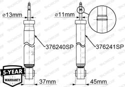 MONROE Amortizor 376240Sp Vw Beetle