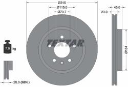 TEXTAR Disc Frana 92239803 Opel Zafira Tourer C Vauxhall Zafira Mk Iii (92239803)