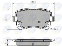 COMLINE Set Placute Frana, Frana Disc Cbp01313 Audi A4 B6/A4 B7/A6 C5/A6 C6/A8 D3