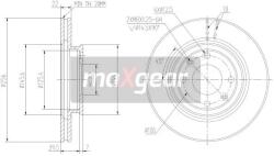 MAXGEAR Disc Frana 19-2376Max Hyundai Accent Iii/Accent V/Solaris/I20 I/I20 Ii (19-2376MAX)