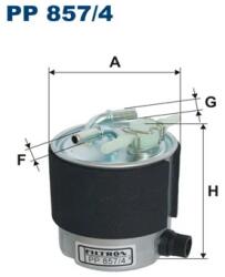 FILTRON Filtru Combustibil Pp857/4 Nissan Np200/Nv200/Nv200 / Evalia/Qashqai I (PP857/4)