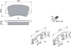 Bosch Set Placute Frana, Frana Disc 0986494213 Ford Galaxy Ii/Galaxy Mk Ii/S-Max (0986494213)