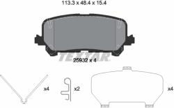 TEXTAR Set Placute Frana, Frana Disc 2593201 Acura Mdx Honda Pilot/Ridgeline