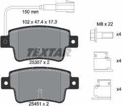 TEXTAR Set Placute Frana, Frana Disc 2535701 Abarth Grande Punto/Punto/Punto Evo (2535701)