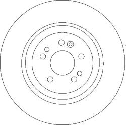 TRW Disc Frana Df4222S Mercedes-Benz M-Class (DF4222S)