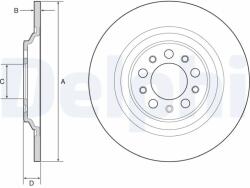 DELPHI Disc Frana Bg4961C Jeep Cherokee