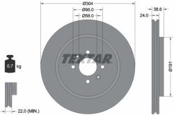 TEXTAR Disc Frana 92170203 Mg Mg Tf/Mgf