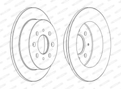 FERODO Disc Frana Ddf1358C Acura Integra Honda Civic V/Civic Vi/Crx Iii/Jazz Ii