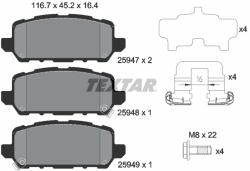 TEXTAR Set Placute Frana, Frana Disc 2594701 Acura (Gac) Cdx Honda Hr-V/Stepwgn/Vezel