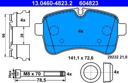 ATE Set Placute Frana, Frana Disc 13.0460-4823.2 Iveco Daily Iv/Daily V/Daily Vi (13.0460-4823.2)
