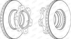 BERAL Disc Frana Bcr208A Man L2000/M 2000 L Mercedes-Benz T2/Ln1/Vario (BCR208A)