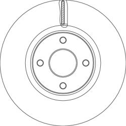 TRW Disc Frana Df6761S Ford Ecosport (DF6761S)