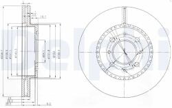 DELPHI Disc Frana Bg3965 Honda Civic Vii/Cr-V I (BG3965)