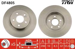 TRW Disc Frana Df4805 Mercedes-Benz C-Class/C-Class T-Model/E-Class