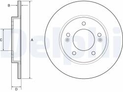 DELPHI Disc Frana Bg4949C Hyundai I30/I30 Kombi Kia Ceed/Ceed Sportswagon/Proceed/Xceed