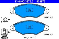 ATE Set Placute Frana, Frana Disc 13.0460-3975.2 Peugeot 206/206+/207/306