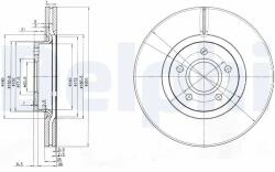 DELPHI Disc Frana Bg3895C Ford C-Max/C-Max Ii/Focus C-Max/Focus Ii/Focus Iii/Kuga I (BG3895C)