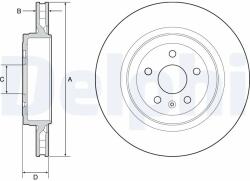 DELPHI Disc Frana Bg9221C Tesla Model S (BG9221C)