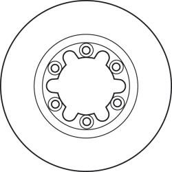TRW Disc Frana Df4898 Ford Ranger Ford Australia Courier/Courier Pick-Up Mazda Bt-50 (DF4898)