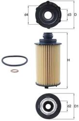 MAHLE Filtru Ulei Ox1310D Kg Mobility Korando/Tivoli/Torres Ssangyong Korando/Rexton (OX1310D)