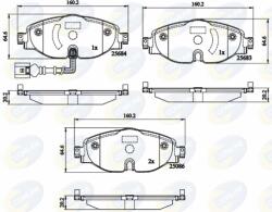 COMLINE Set Placute Frana, Frana Disc Cbp12158 Audi A1/A1 Allstreet/A3/Q2/Q3/Tt Seat Leon