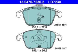 ATE Set Placute Frana, Frana Disc 13.0470-7230.2 Citroën C4/C4 I/C4 Ii/C4 Picasso I