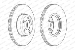 FERODO Disc Frana Ddf2403C-1 Bmw 1/2/3/3 Gran Turismo/3 Touring/4/4 Gran (DDF2403C-1)