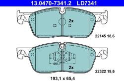 ATE Set Placute Frana, Frana Disc 13.0470-7341.2 Jaguar F-Pace/Xe/Xf Ii/Xf Sportbrake (13.0470-7341.2)