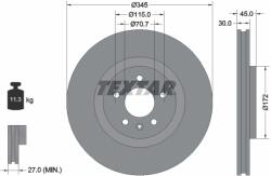 TEXTAR Disc Frana 92323705 Buick (Sgm) Regal Iii Holden Calais/Commodore