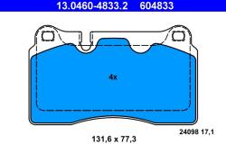 ATE Set Placute Frana, Frana Disc 13.0460-4833.2 Audi A3/Tt Cupra Ateca/Formentor