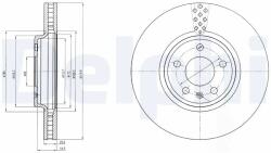 DELPHI Disc Frana Bg4080C Audi A4 B8/A5/Q5