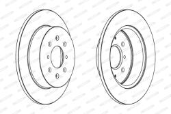 FERODO Disc Frana Ddf1466C Honda Civic Vi/Civic Vi Aerodeck/Civic Vii Mg Express/Mg Zr