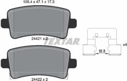 TEXTAR Set Placute Frana, Frana Disc 2442101 Buick La Crosse/Regal Cadillac Xts Saab 9-5 (2442101)