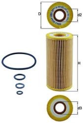 KNECHT Filtru Ulei Ox383D Maybach 57/62 Mercedes-Benz G-Class/S-Class/Sl (OX383D)