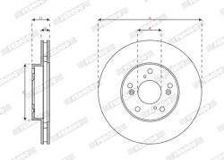FERODO Disc Frana Ddf2574 Honda Accord Vii