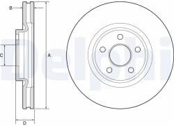 DELPHI Disc Frana Bg9203C Ford Galaxy Iii/Galaxy Mk Iii/S-Max Ford Usa Edge