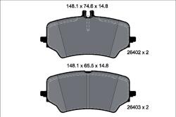 TEXTAR Set Placute Frana, Frana Disc 2640201 Mercedes-Benz Eqe/Eqs
