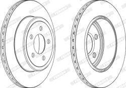 FERODO Disc Frana Ddf1766C-1 Chrysler 300C Lancia Thema