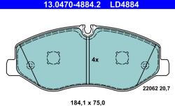 ATE Set Placute Frana, Frana Disc 13.0470-4884.2 Mercedes-Benz Marco Polo/V-Class