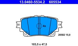 ATE Set Placute Frana, Frana Disc 13.0460-5534.2 Lexus Lbx/Nx Ii/Rz/Ux Toyota Rav 4 V