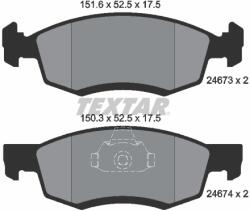 TEXTAR Set Placute Frana, Frana Disc 2467301 Dacia Logan/Logan Pick-Up Lada Largus