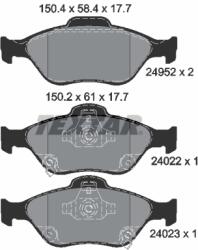 TEXTAR Set Placute Frana, Frana Disc 2495201 Toyota Yaris (2495201)