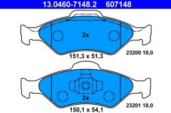 ATE Set Placute Frana, Frana Disc 13.0460-7148.2 Ford Courier Pick-Up/Fiesta/Ka