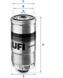 UFI Filtru Combustibil 24.408. 00 Alfa Romeo 145/146/156/166 Fiat Brava/Bravo I/Marea