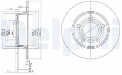 DELPHI Disc Frana Bg3672 Audi A6 C4/A6 C5 (BG3672)