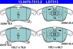 ATE Set Placute Frana, Frana Disc 13.0470-7313.2 Ford Galaxy Iii/Galaxy Mk Iii/S-Max