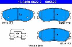 ATE Set Placute Frana, Frana Disc 13.0460-5622.2 Hyundai Equus / Centennial/Terracan (13.0460-5622.2)