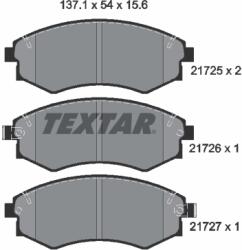 TEXTAR Set Placute Frana, Frana Disc 2172502 Daewoo Rexton Nissan Largo Ssangyong Musso (2172502)
